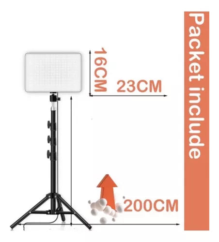 Panel Fotografía Video Led Estudio Luz De Relleno Pl-26