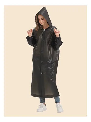 Cubre Zapatos Antideslizante+poncho Impermeable Con Capucha