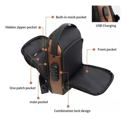 Bolso Cruzado Bandolera Banano Antirrobo Impermeable