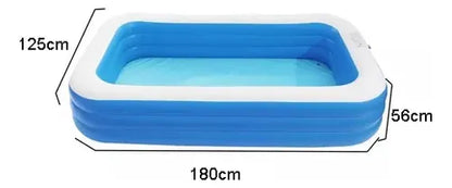 Piscina Inflable Niños Family Pool Rectangular 1,80*1,25mts