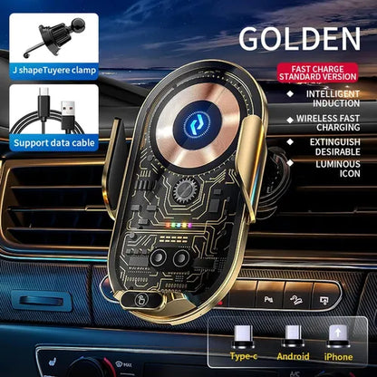 Cargador Para Vehículos Carga Rápida Inalámbrico Q18-c Color Negro