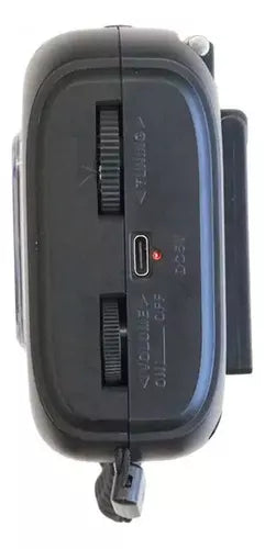 Radio Portátil Fm/am 3 Bandas Con Reloj Linterna