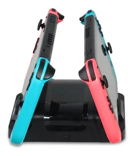 Soporte Nintendo Switch Base Cargador Doble Carga Cargador