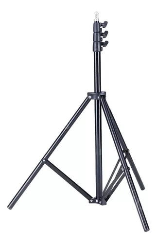 Soporte Trípode Multifuncional 2,1mts Cámara Luces Flash Color Negro