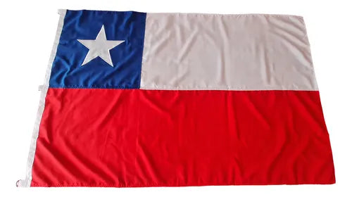 Bandera Chilena 300x200 Cm, Roja, Blanca Y Azul