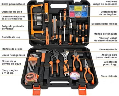 Set Herramientas Para El Hogar Incluye Taladro Inalámbrico