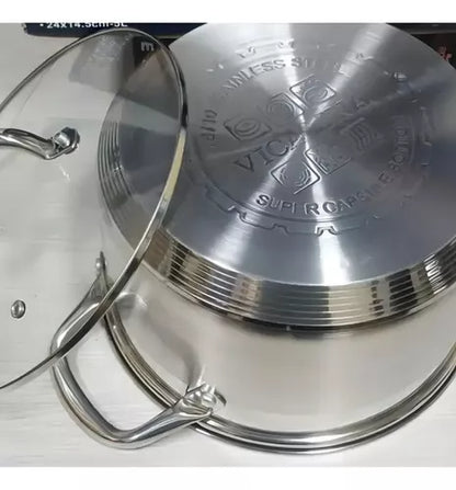 Olla Cacerola De Acero Con Tapa Vicalina Vl-7013 3,6lts