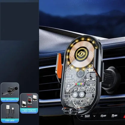 Cargador Para Vehículos Carga Rápida Inalámbrico Q18-c Color Negro