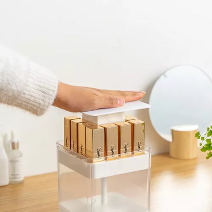 Caja De Almacenamiento Para Lápiz Labial Con Tapa Levantable Color Blanco