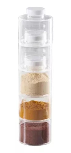 Especieros Torre Condimenteros 6 Frascos Acrílicos Cocina
