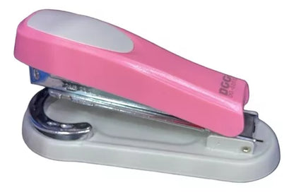 Grapadora De Escritorio Giratoria Grapas Lisas Dg-0203 Color Rosa