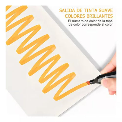 Set De 80 Marcadores Doble Punta Touch Yuzu