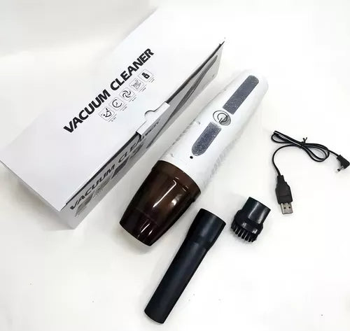 Mini Aspiradora Portátil Inalámbrica 3 En 1 Alta Potencia Color Blanco