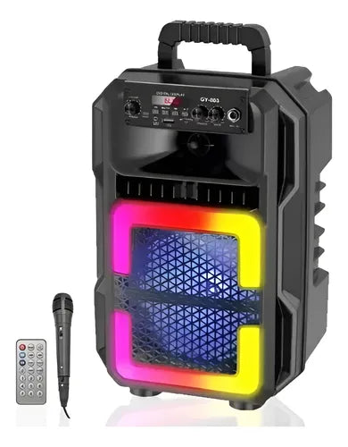 Parlante Karaoke + Micrófono Altavoz Bocina Gy-803