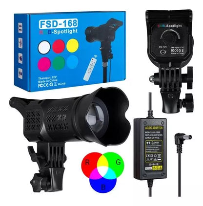Luz Foco Spotlight Fotografía Profesional Rgb Control