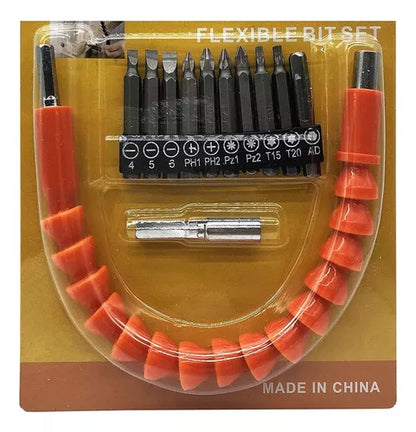 Extensión Flexible Y Brocas Eje De Atornillador