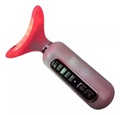 Aparato Rejuvenecedor Facial Y De Cuello Masajes Vibración Color Rosa claro