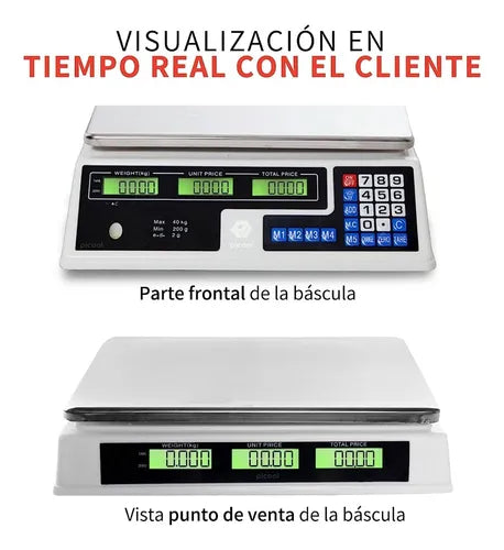 Balanza Digital Pesa Electrónica Con Bandeja 30kg