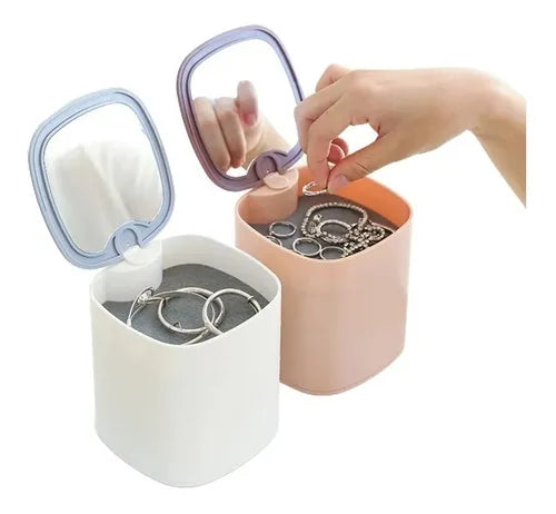 Caja Joyero Organizador Joyero Rotativo De 4 Cajones