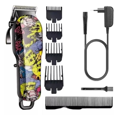 Cortadora De Pelo Máquina Portátil Con Diseño + Accesorios