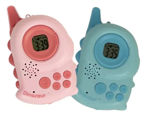 Walkie Talkie Niños Dinosaurio Kids Intercom 2 Colores