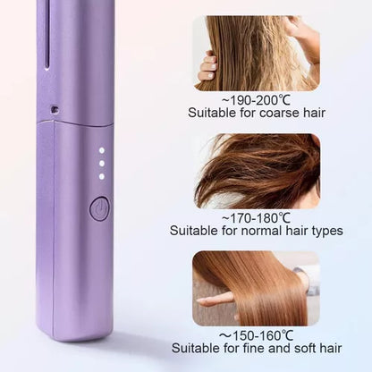 Mini Peine Alisador De Pelo Inalámbrico Portátil Recargable