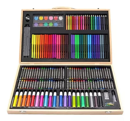 Set De Dibujo Y Pintura, Lápices Y Accesorios 180 Piezas