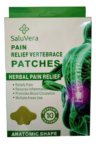Parches Alivia El Dolor Lumbar Cuello Columna Base De Hierba