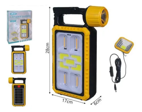 Lámpara Linterna De Cámping Led Solar Usb Multifuncional