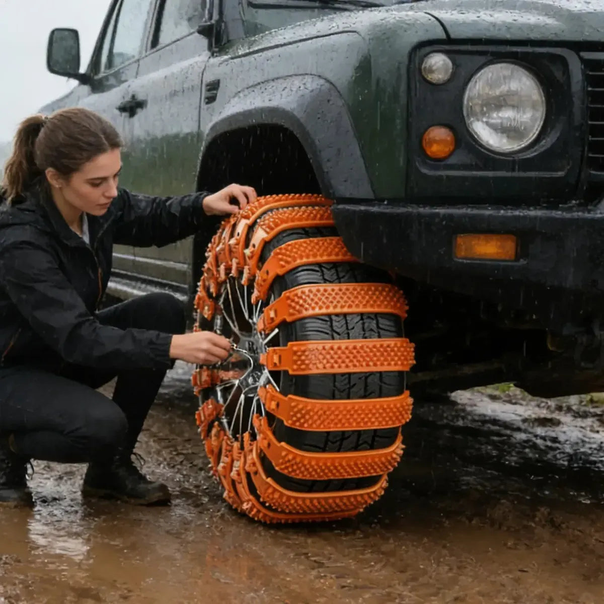 X10 Cadenas Plásticas Antideslizantes Para Nieve Para Auto